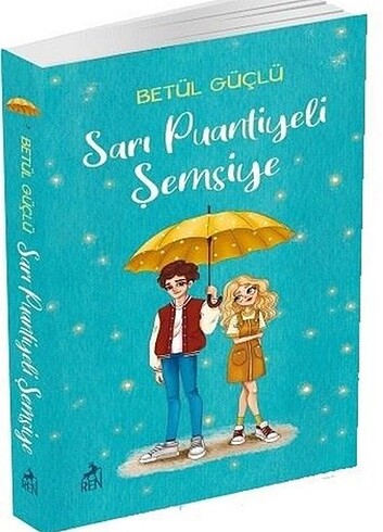 Sarı Puantiyeli Şemsiye (Ayraçlı) - Betül GÜÇLÜ