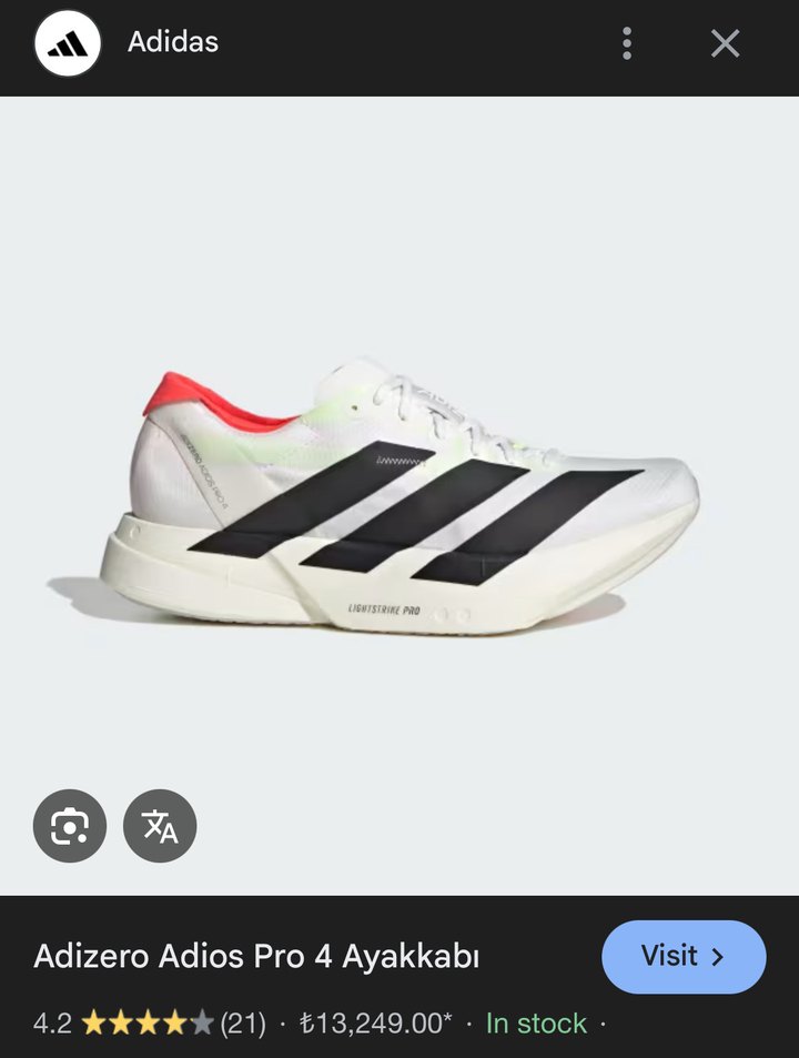 Adidas adizero adios pro 4 koşu ayakkabisi - Görsel 3