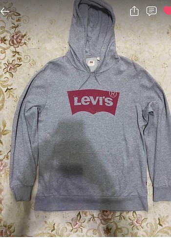 Levis Levi S Gri Kapusonlu Sweatshirt