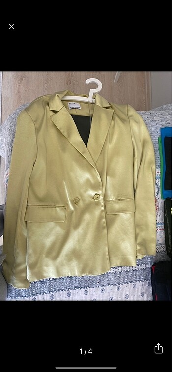 bershka saten blazer