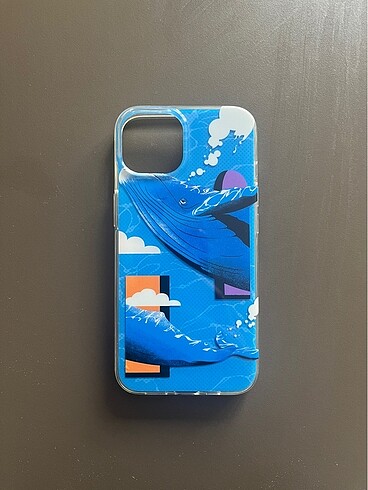 Typo Mavi Balina iPhone 13 Kılıf