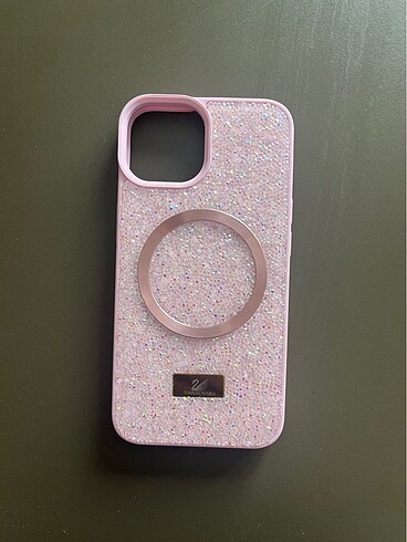 Pembe Taşlı iPhone 13 Kılıf