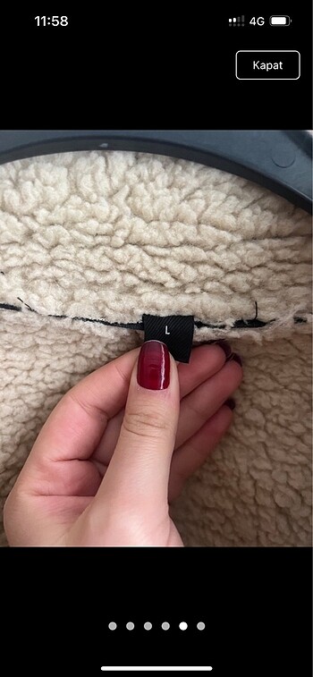 Kürklü deri ceket - Görsel 5