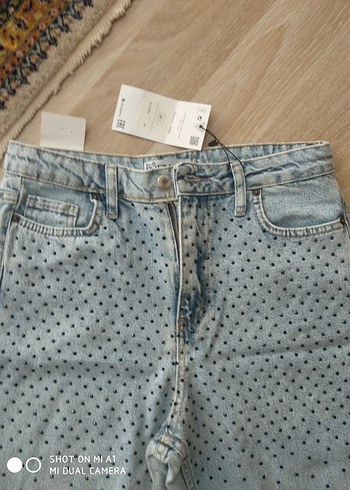 Diğer taş baskılı buz Mavi Kadın Kot Pantolon