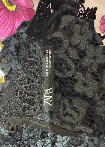 Dantel İşlemeli Siyah Midi Elbise - Görsel 3