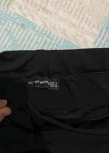 Drapeli Siyah Uzun Kadın yırtmaçlı  Etek - Görsel 3