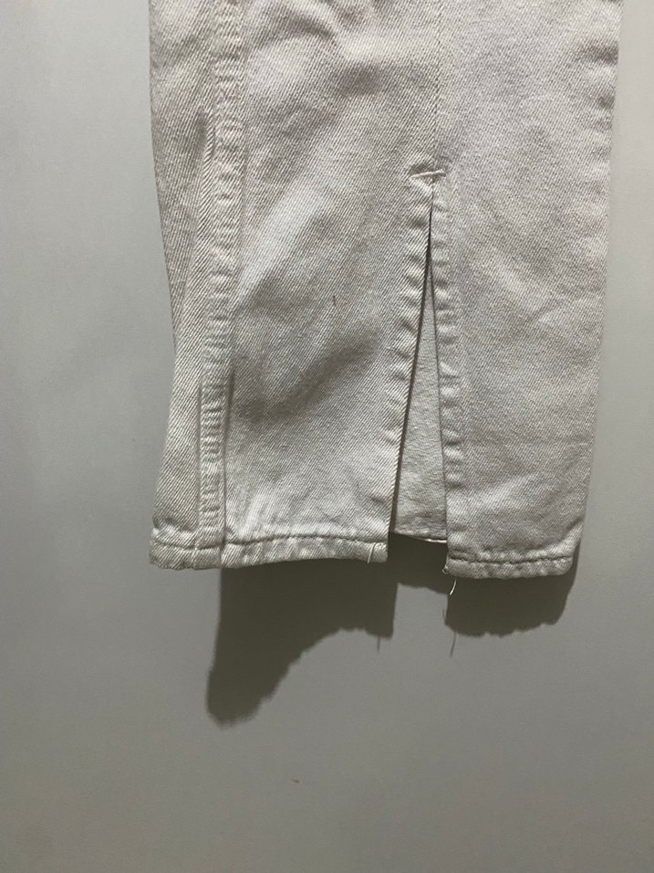 Kadın beyaz Regular Fit Jean - Görsel 3