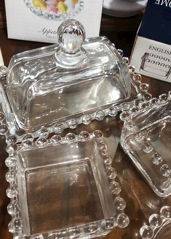 English Home Vintage Cam Tabak Seti - Görsel 4