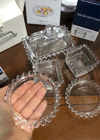 English Home Vintage Cam Tabak Seti - Görsel 2