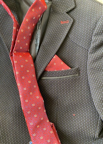 Düğmeli Erkek Koyu Renk Ceket - Görsel 8