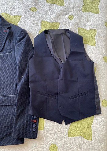 Düğmeli Erkek Koyu Renk Ceket - Görsel 2