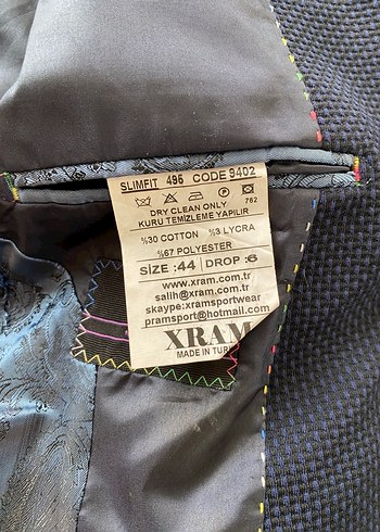 Düğmeli Erkek Koyu Renk Ceket - Görsel 7