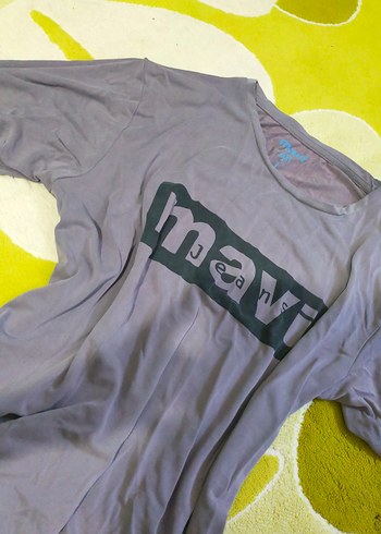 Gri unisex Tişört Kısa Kollu Rahat Kesim