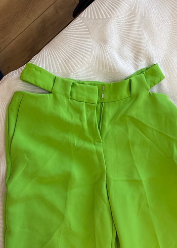 36 Beden İpekyol Yeşil Regular Fit Kadın Kumaş Pantolon