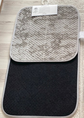 Beden gri Renk Madame Coco açık gri Banyo Paspası