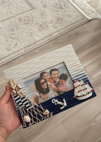 Deniz Temalı Ahşap Fotoğraf Çerçevesi