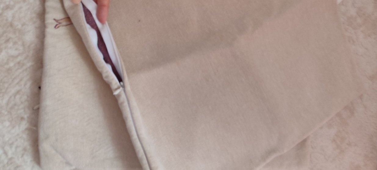 Mor Çiçek Desenli goblen kırlent Kılıfı - Görsel 3