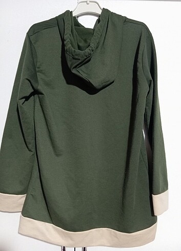 Haki yeşili yazlık sweatshirt 