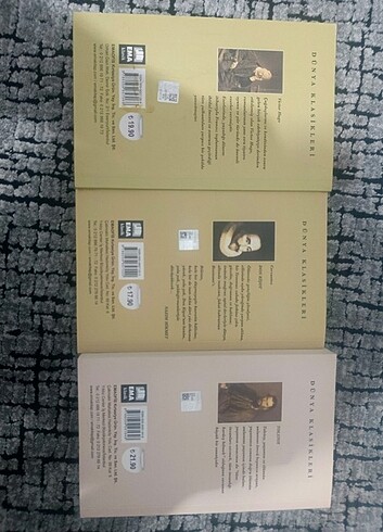 Donkişot, Sefiller, savaş ve barış 3 lı kitap