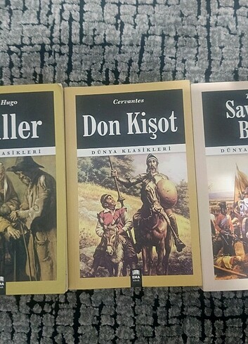  Donkişot, Sefiller, savaş ve barış 3 lı kitap