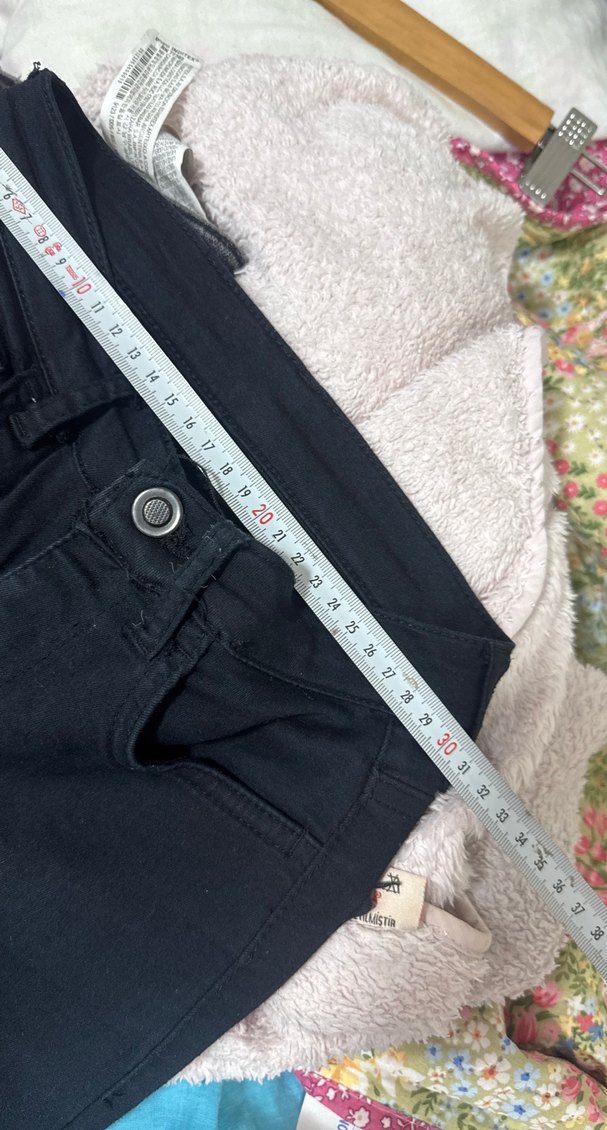 Siyah Kadın Normal Boy Slim Denim Pantolon - Görsel 4