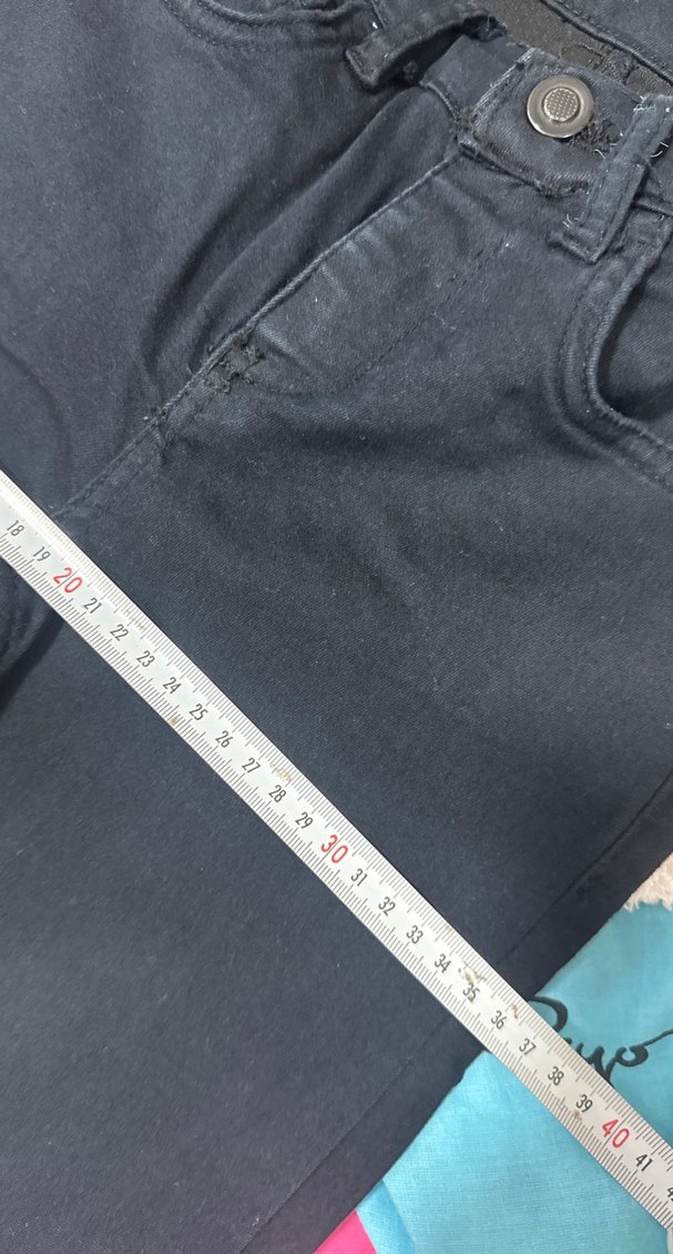 Siyah Kadın Normal Boy Slim Denim Pantolon - Görsel 5