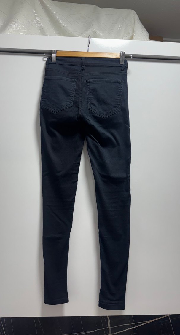 Siyah Kadın Normal Boy Slim Denim Pantolon - Görsel 3