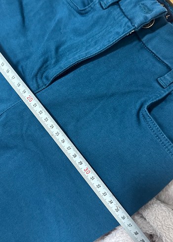 Parlak Mavi Denim Kadın Skinny Pantolon - Görsel 5