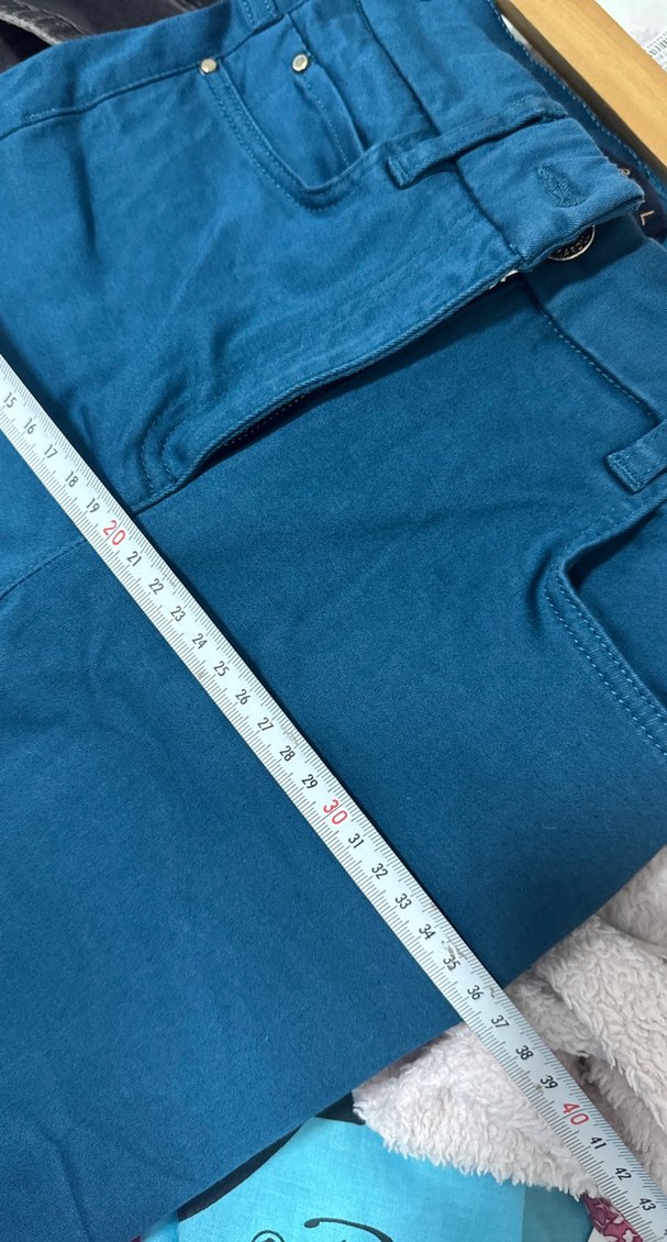 Parlak Mavi Denim Kadın Skinny Pantolon - Görsel 5