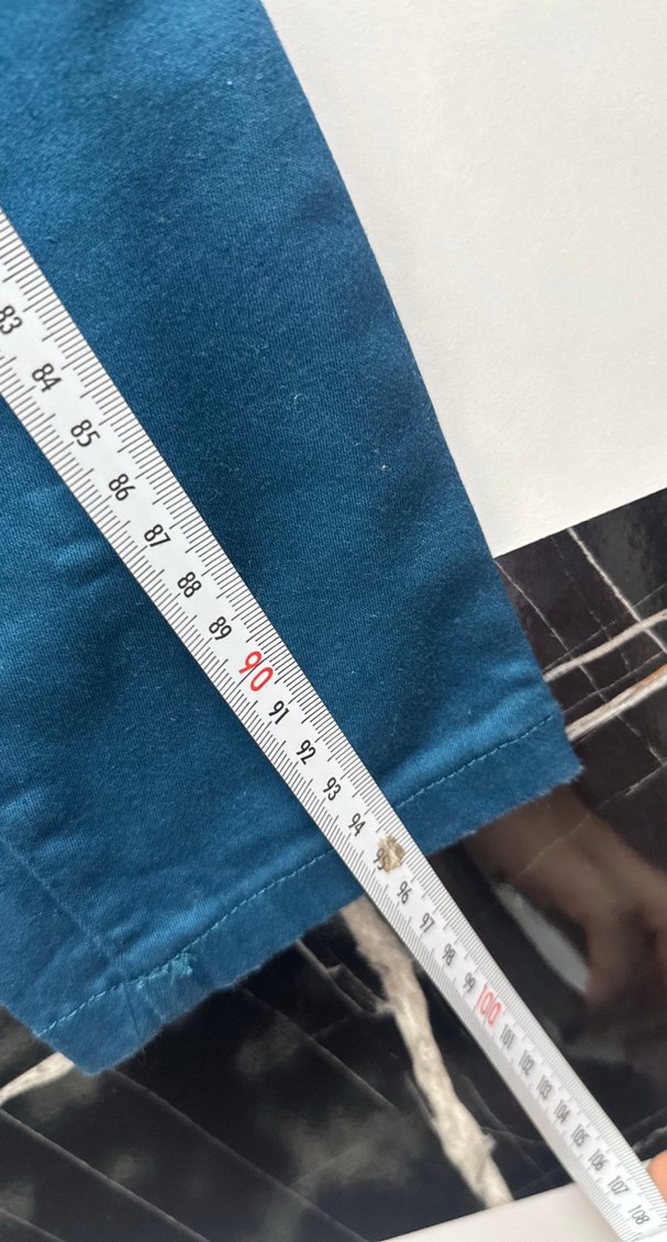 Parlak Mavi Denim Kadın Skinny Pantolon - Görsel 2