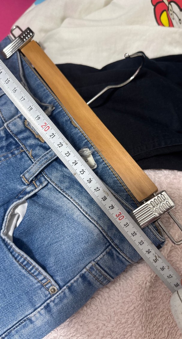 Yırtık Detaylı Midi Boy Mavi Kadın Kot Pantolon - Görsel 4