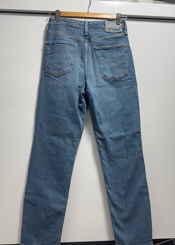 Kadın Mavi Denim Normal Kesim Jean - Görsel 3