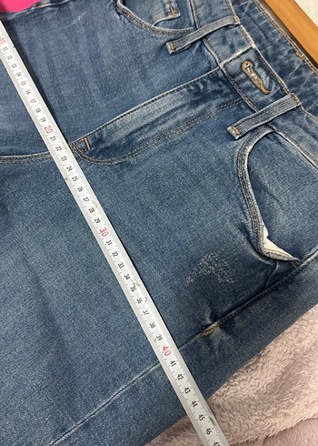 Kadın Mavi Denim Normal Kesim Jean - Görsel 5