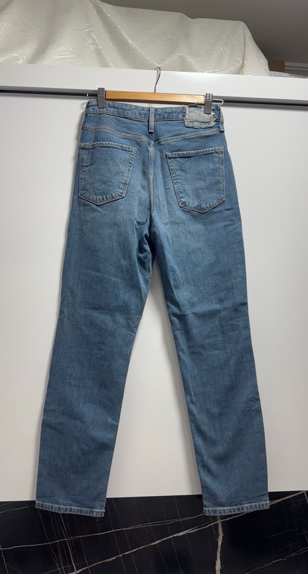 Kadın Mavi Denim Normal Kesim Jean - Görsel 3