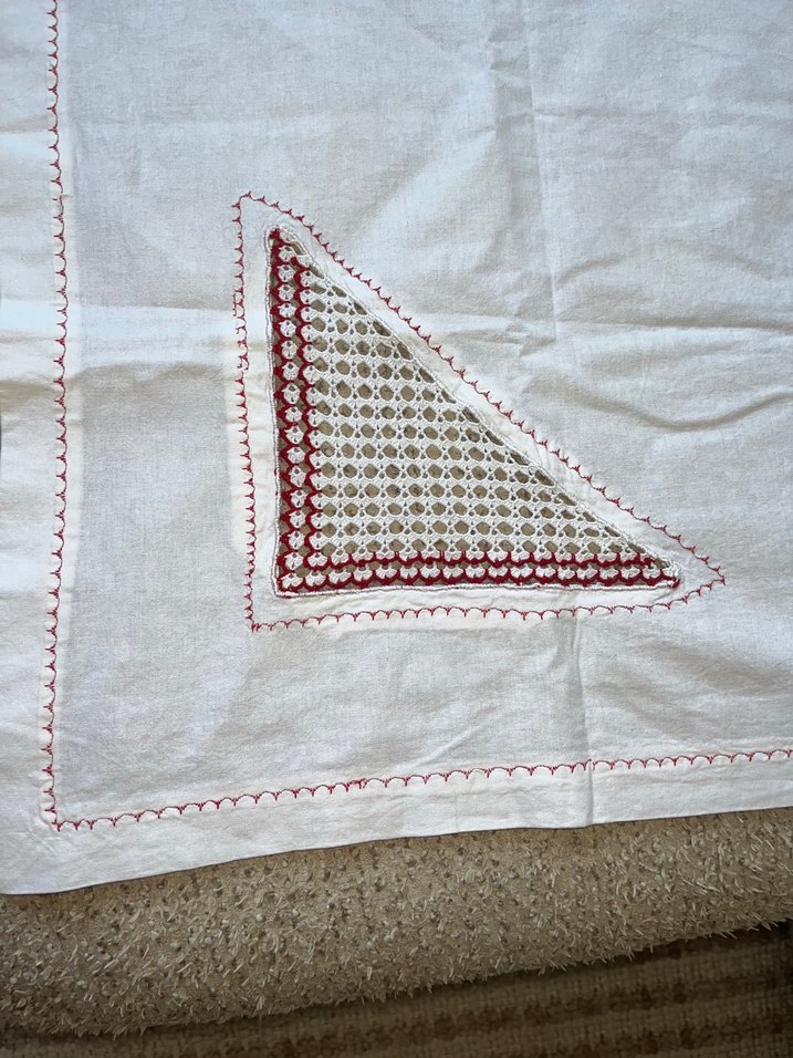 Beyaz Bohem Çeyizlik Bohça Örtüsü - Sıfır - Görsel 3