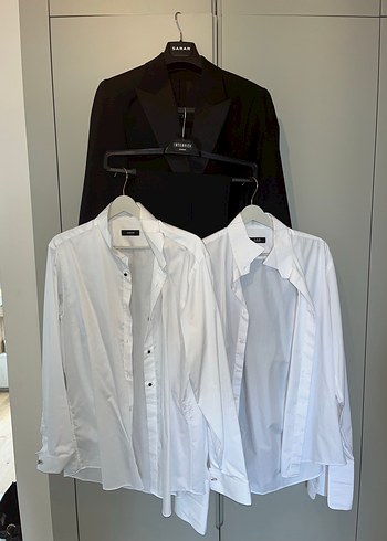 SARAR marka Siyah Smokin Takım - 2 adet gömlek hediye - Görsel 7