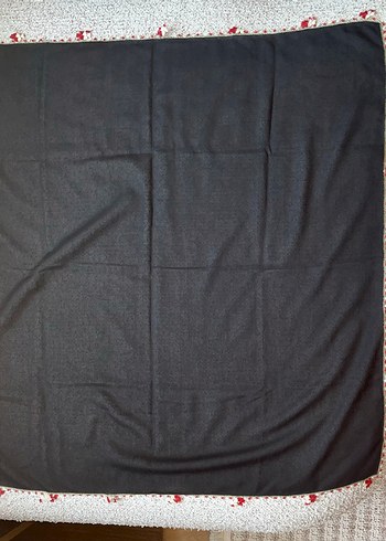 El Emeği İğne Oyası Siyah Tülbent - Klasik ve Zarif Çeyizlik - Görsel 3