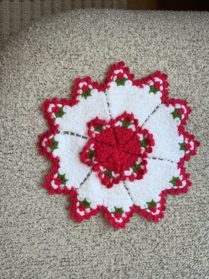 El Emeği Canlı Renklerle Örülmüş Lif Seti- 3lü Sıfır ve Çeyizlik - Görsel 2