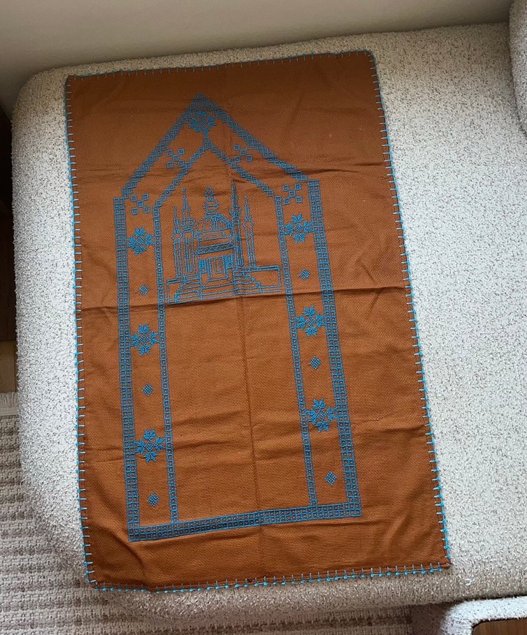 El Nakışı Çeyizlik Seccade - Sıfır Ürün - Görsel 4