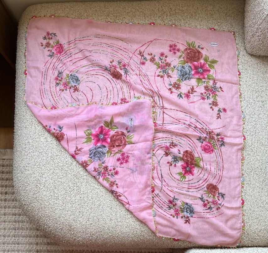 El Emeği İğne Oyası Tülbent - Sıfır - Çeyizlik - Görsel 3