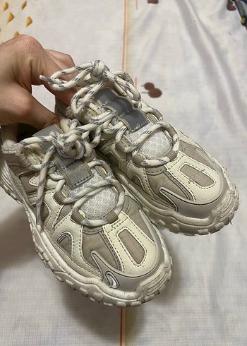 bej Çok Parçalı Spor Ayakkabı - Görsel 3