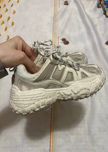 bej Çok Parçalı Spor Ayakkabı - Görsel 7