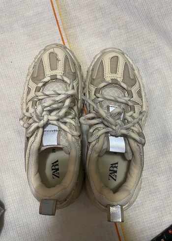 bej Çok Parçalı Spor Ayakkabı - Görsel 4