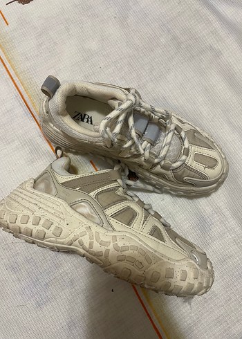 bej Çok Parçalı Spor Ayakkabı - Görsel 2