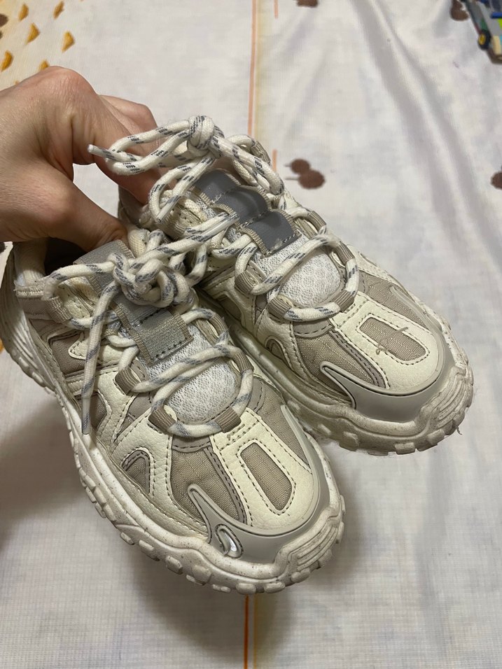 bej Çok Parçalı Spor Ayakkabı - Görsel 3