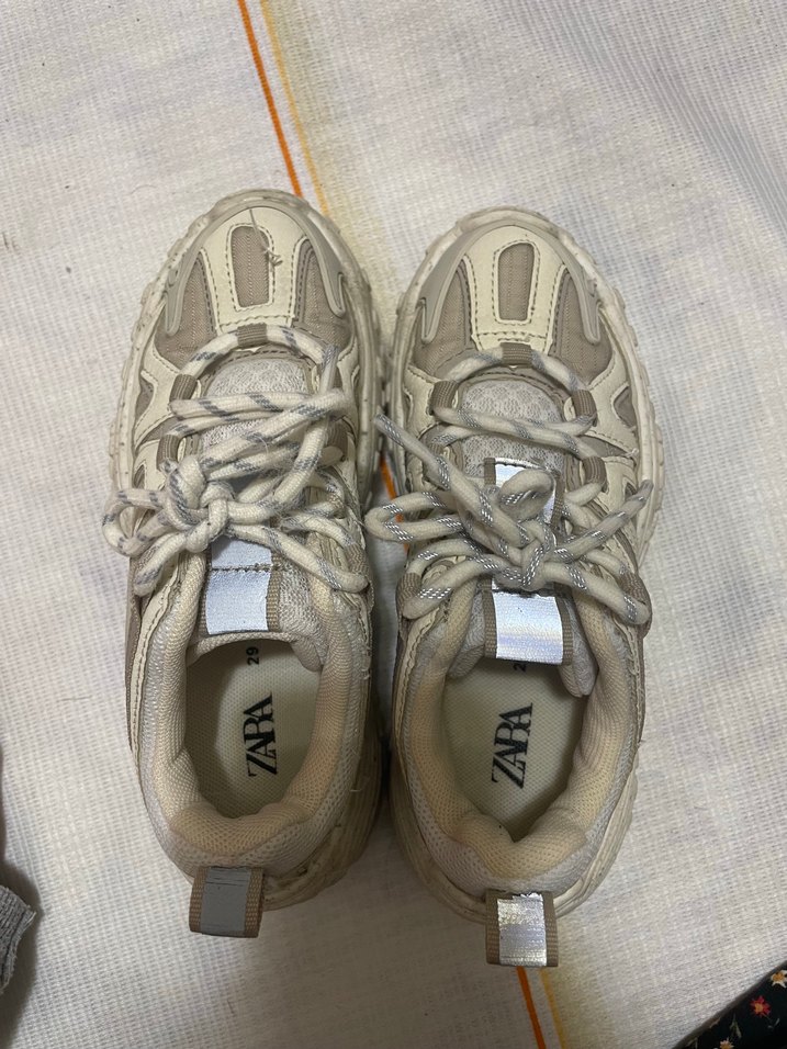 bej Çok Parçalı Spor Ayakkabı - Görsel 4