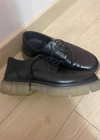 Siyah Erkek Oxfords Kauçuk Tabanlı