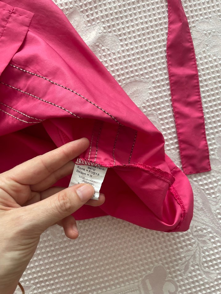 Fermuarlı Pembe haşema - Görsel 4