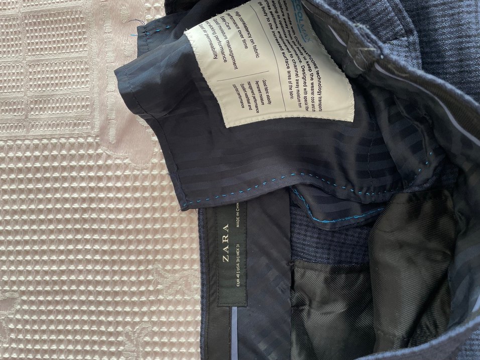 erkek Lacivert Kumaş Kumaş Pantolon - Görsel 2