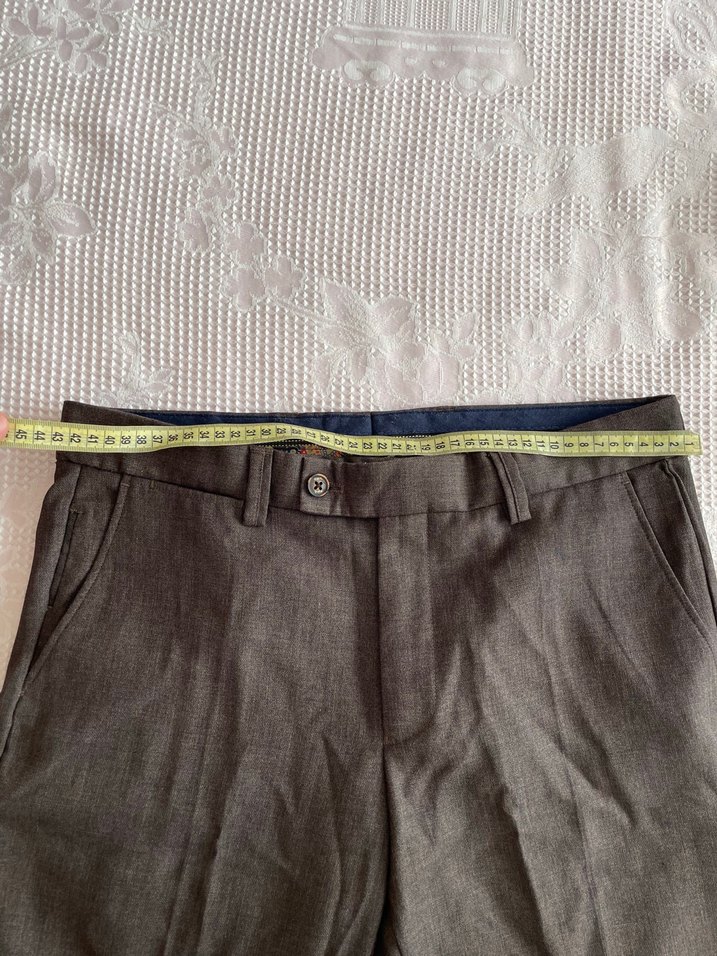 kahwerengi Regular Fit Erkek Ofis Pantolonu - Görsel 3